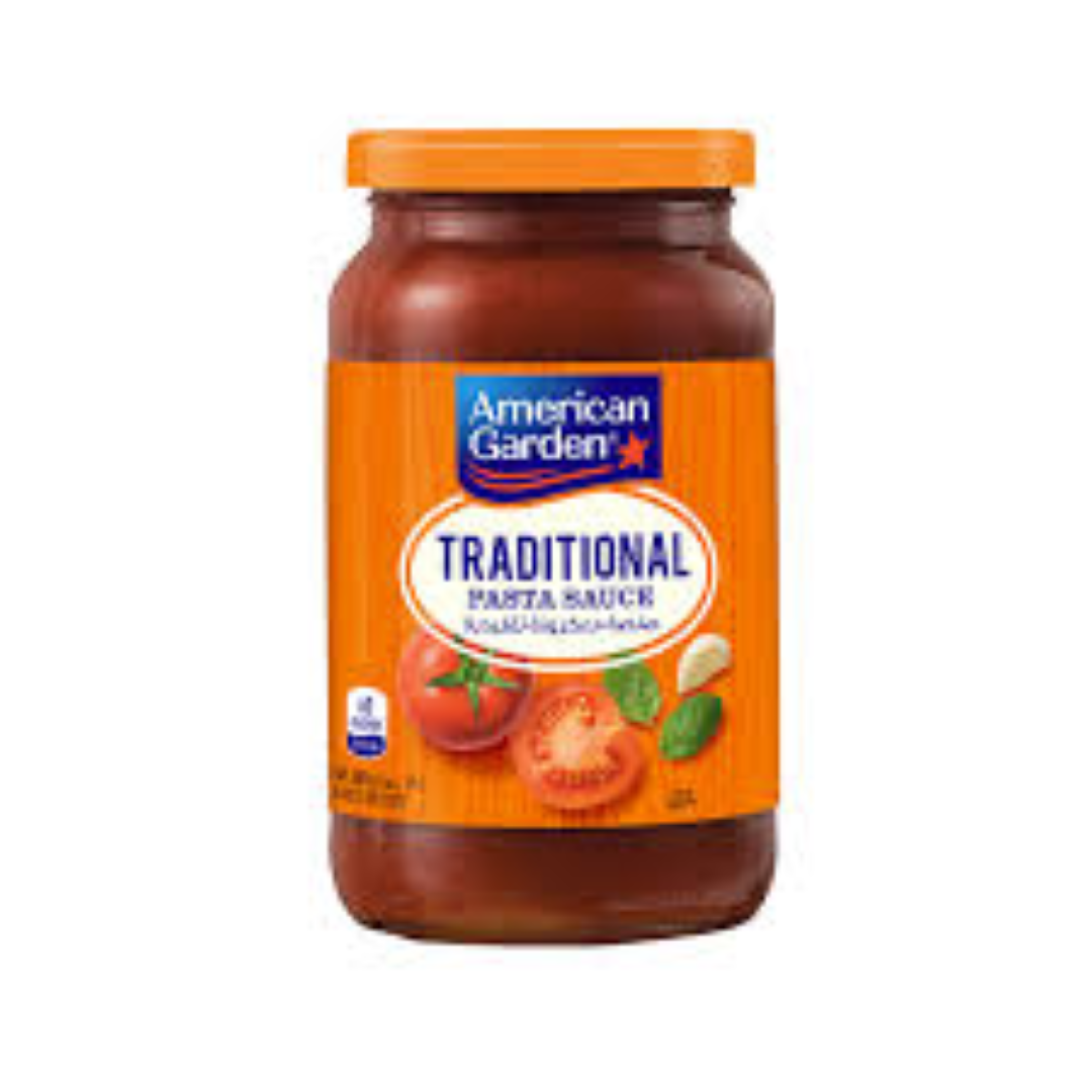 AMERICAN GARDEN PASTA SAUCE TRADITIONAL 397G